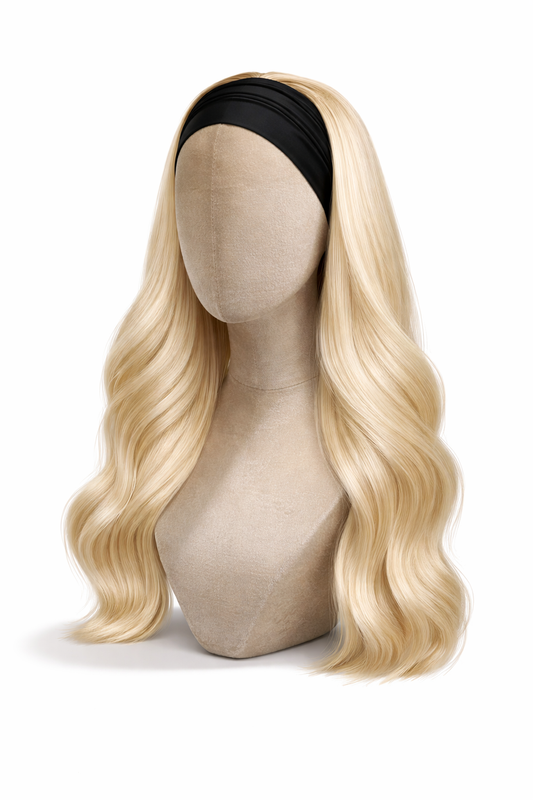 Virgin Hair Headband Wigs Lengths 12"-30" colour 613