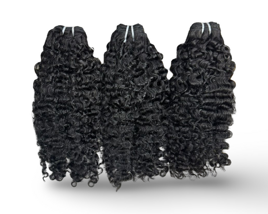 Burmese Curls Raw 100% Human Hair Weft Bundle Deals