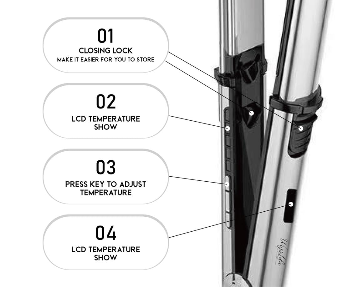 Titanium hair straightener