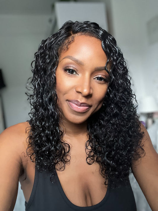 Curly Virgin Hair 4c edges Glueless Wig 5x5 Hd Lace Closure