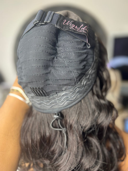 Virgin hair Flip Over wig lengths 12"-30" Various Textures Natural 1b Colour
