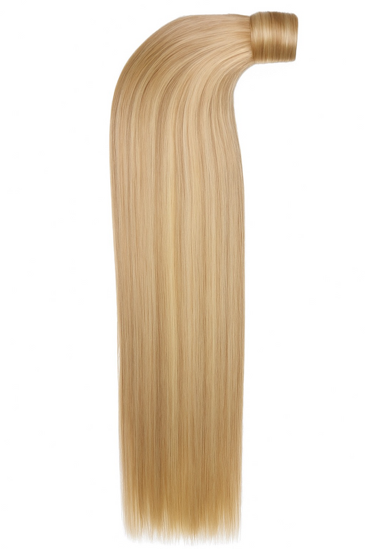 Virgin Hair Ponytail Velcro Natural 613 Colour 12" to 30"