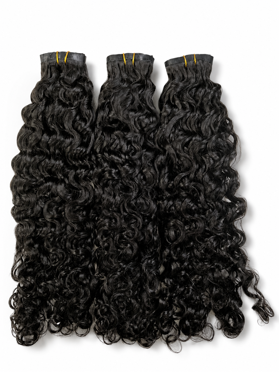 Burmese curl Seamless Clip Ins Virgin Hair Extensions