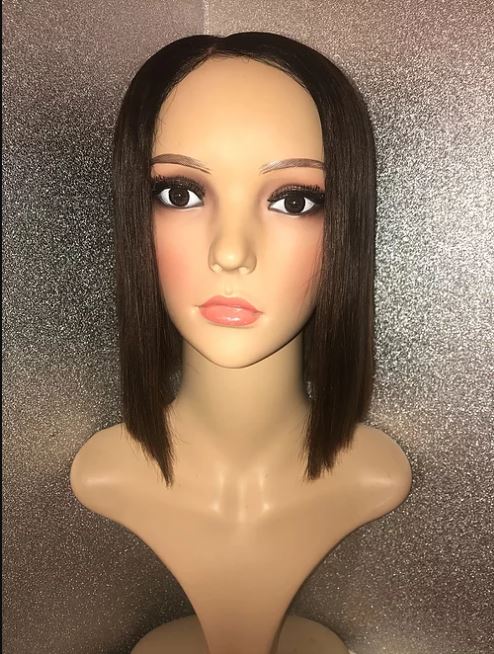 Bob Wig Glueless Transparent Lace 2x6 Closure