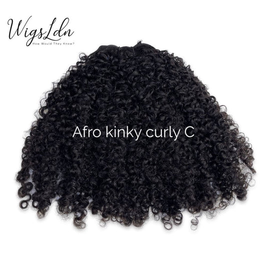 Afro kinky curly C texture hair bundles