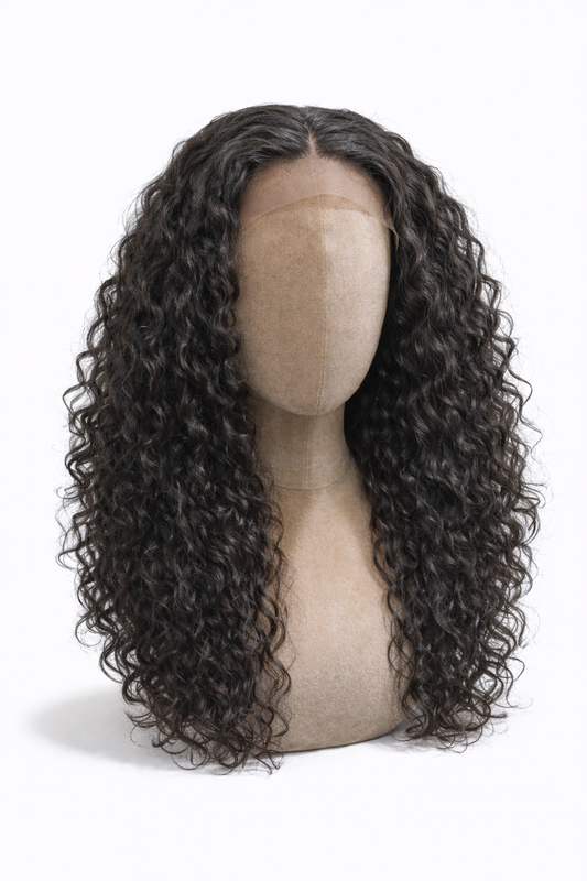 Loose Deep Wave Virgin hair 4x4 Transparent Lace Closure Glueless Wig