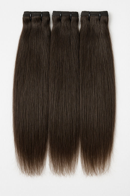 Straight Raw Human Hair Weft Bundle Deals - Chinese