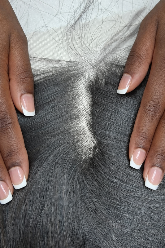 5x5 Lace closures kinky Straight