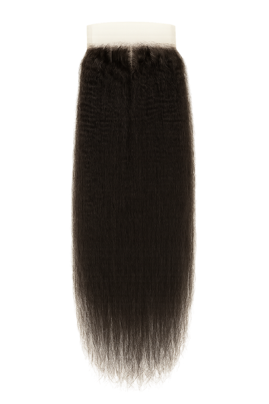 5x5 Lace closures kinky Straight