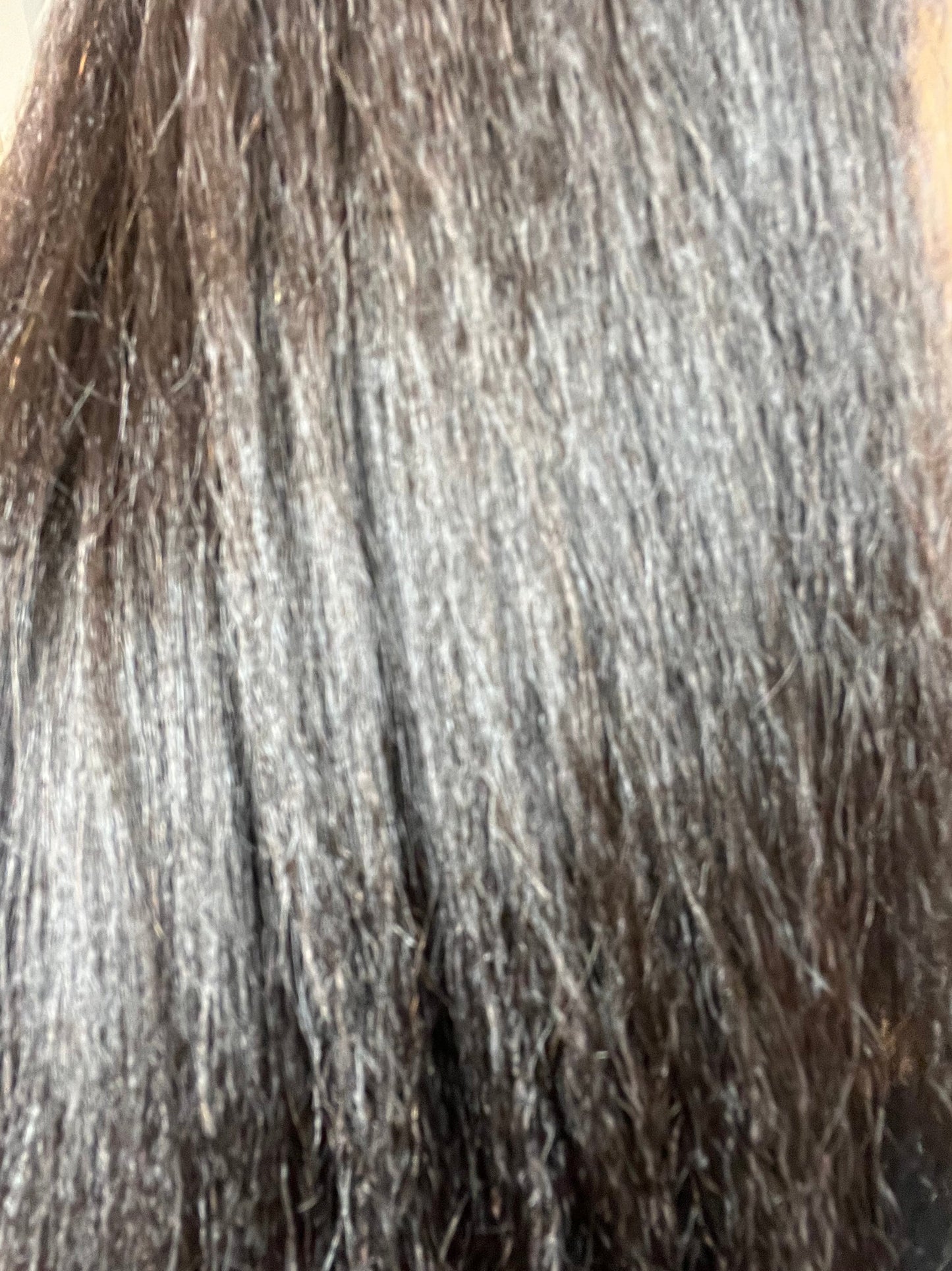 HD lace closure 4x4 Virgin Yaki Fringe Glueless Wig