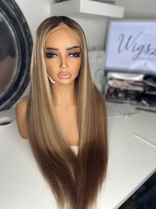 13x4  HD Lace Frontal Honey Blonde Wig